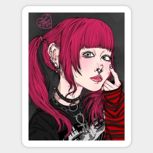 Cute Pink and Punk Sticker